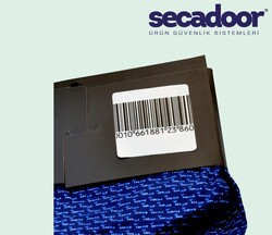 Kağıt Alarm Etiketi Barkodlu / 50x50 mm / 1000'li Rulo - 2