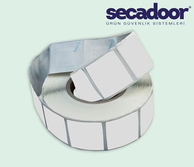 Kağıt Alarm Etiketi Barkodsuz / 50x50 mm / 1000'li Rulo
