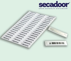 Secadoor - Plastik Alarm Etiketi Barkodlu /10x50 mm / / 5000'li Kutu