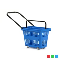 Marketix - Tekerlekli Alışveriş Sepeti 32 Litre
