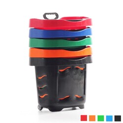 Tekerlekli Alışveriş Sepeti 40 Litre - 11