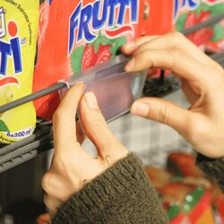 Tel Raf Etiketlik / Şeffaf / h:40 mm - 3