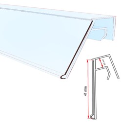 Tel Raf Etiketlik / Şeffaf / h:40 mm - 4