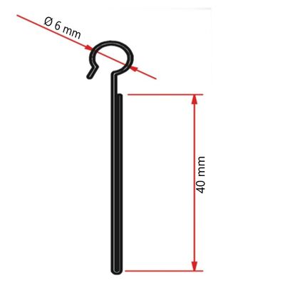Tel Sport Tel Askı Etiketlik / Şeffaf / h:40 mm