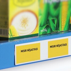 Marketix - Yapışkanlı Raf Etiketlik / Beyaz / h:40 mm