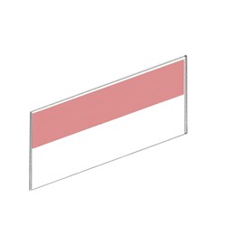 Yapışkanlı Raf Etiketlik / Beyaz / h:40 mm - 5