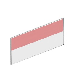 Yapışkanlı Raf Etiketlik / Şeffaf / h:40 mm - 5