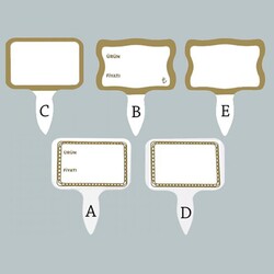 Marketix - Yazı Kartı / Saplamalı / PVC