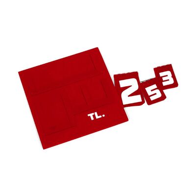 Yazılı Manav Etiketi Mini Çift Taraflı 16x16 cm Kırmızı