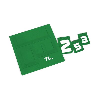 Yazılı Manav Etiketi Mini Çift Taraflı 16x16 cm Yeşil